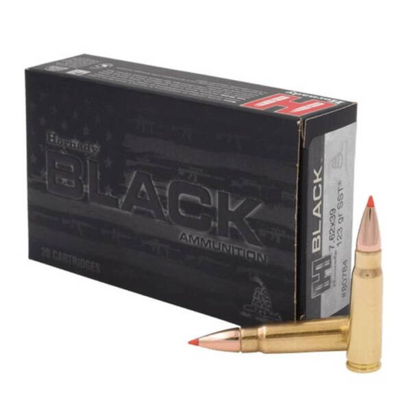 Hornady 7.62x39 mm Black 123 gr SST