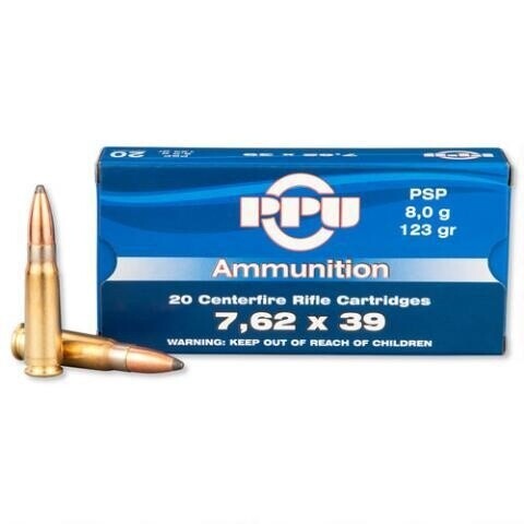 Prvi Partizan 7.62x39 mm, PSP 123 gr