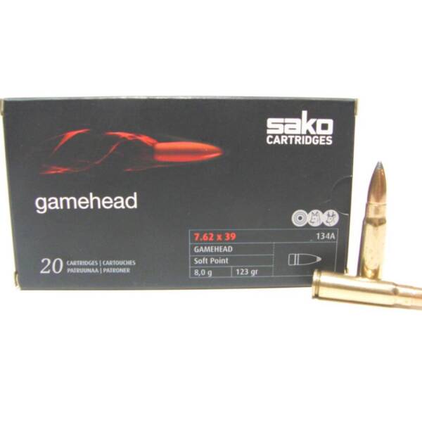 Sako 7.62x39 mm, Gamehead 123 gr