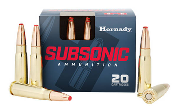 Hornady 7.62x39 mm, Subsonic 255 gr