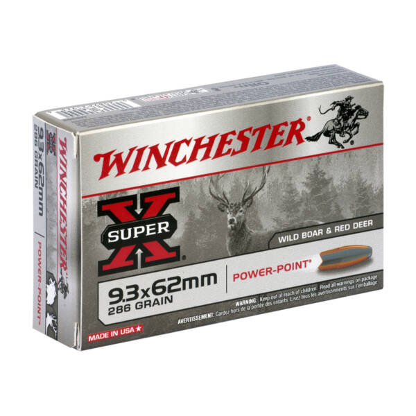 Winchester 9.3 x 62 mm, Power Point 286 gr