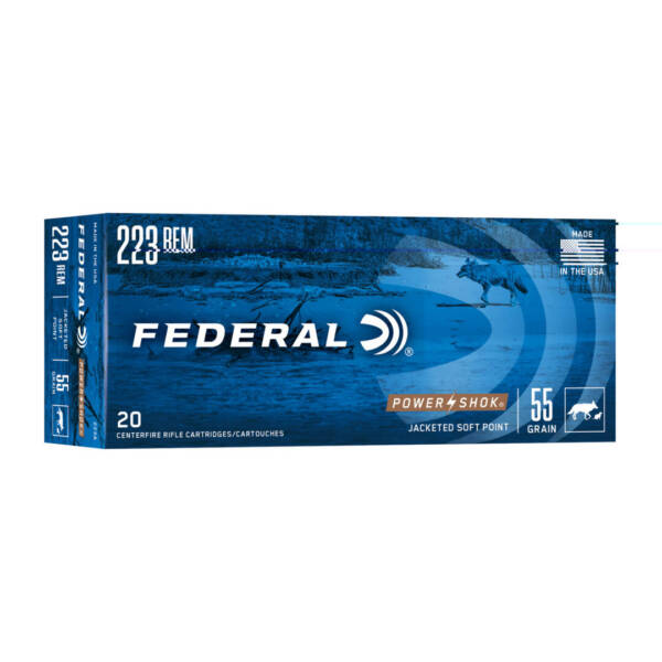 Federal 223 Remington, Power-Shok 55 gr