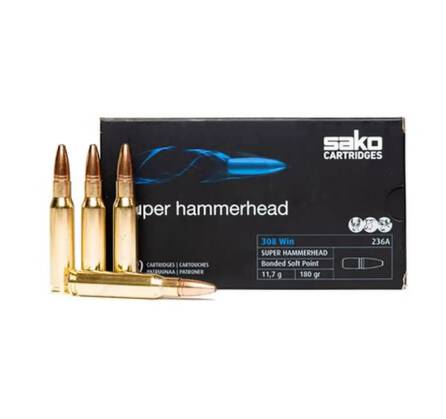 Sako 308 Winchester, SuperHammerhead 180 gr