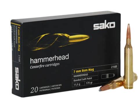 Sako 7 mm Remington Magnum, Hammerhead 170 gr