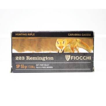 Fiocchi 223 Remington, SP 55 gr