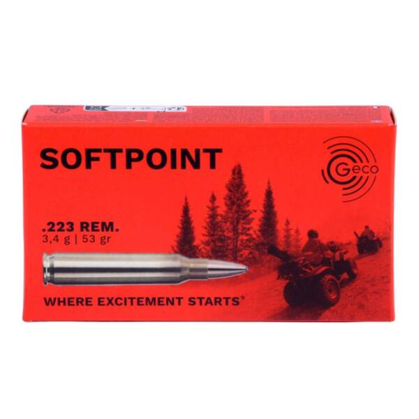 Geco 223 Remington, SoftPoint 53 gr