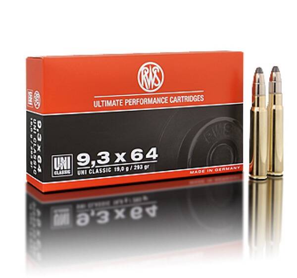 RWS 9.3x64 mm, UNI Classic 293 gr