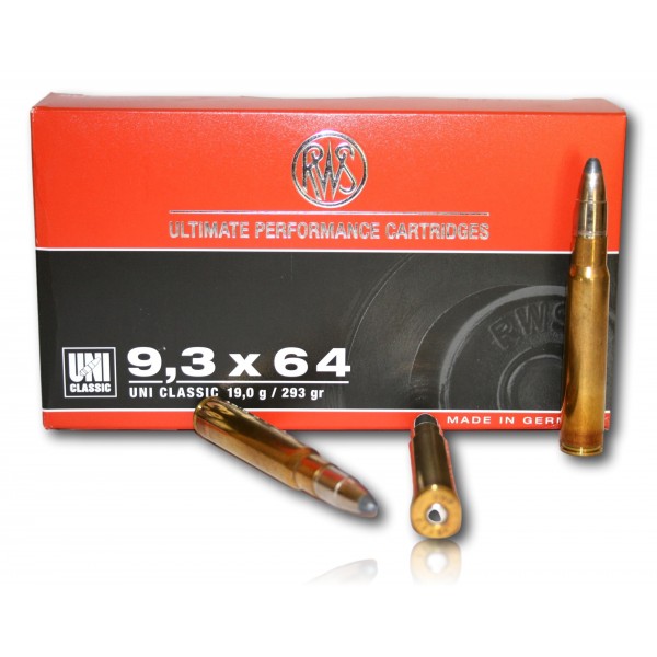 RWS 9.3x64 mm, UNI Classic 293 gr