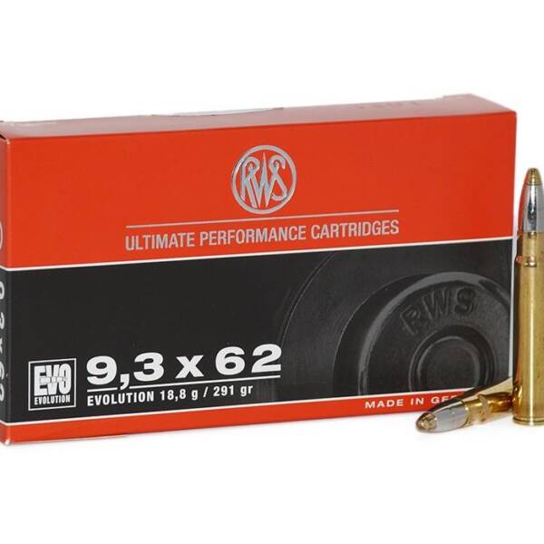 RWS 9.3 x 62 mm, Evolution 291 gr