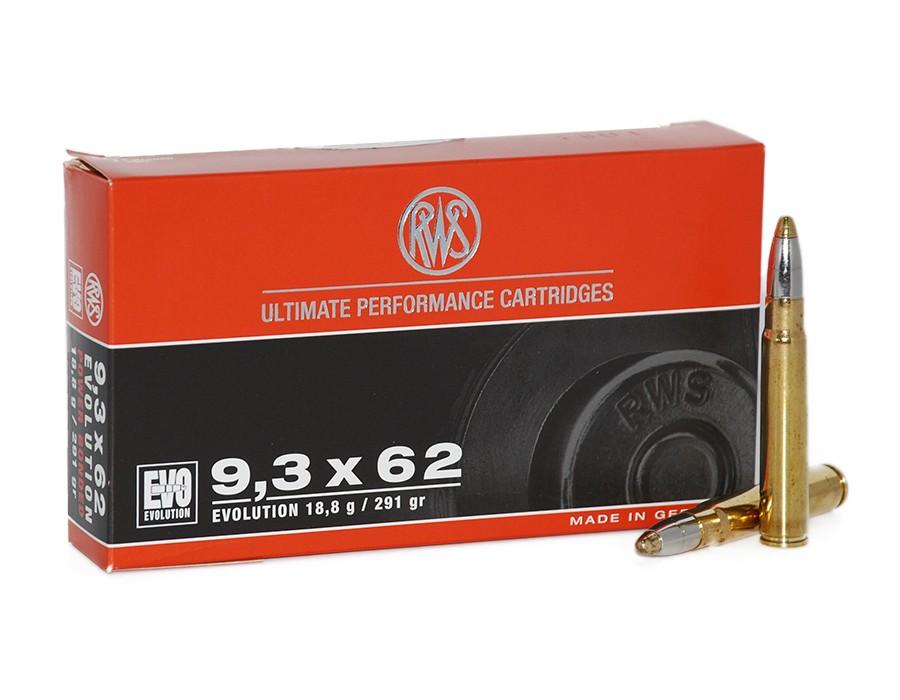 RWS 9.3 x 62 mm, Evolution 291 gr