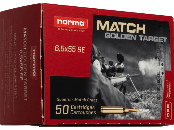 Norma 6.5x55 SE, Golden Target 130 gr