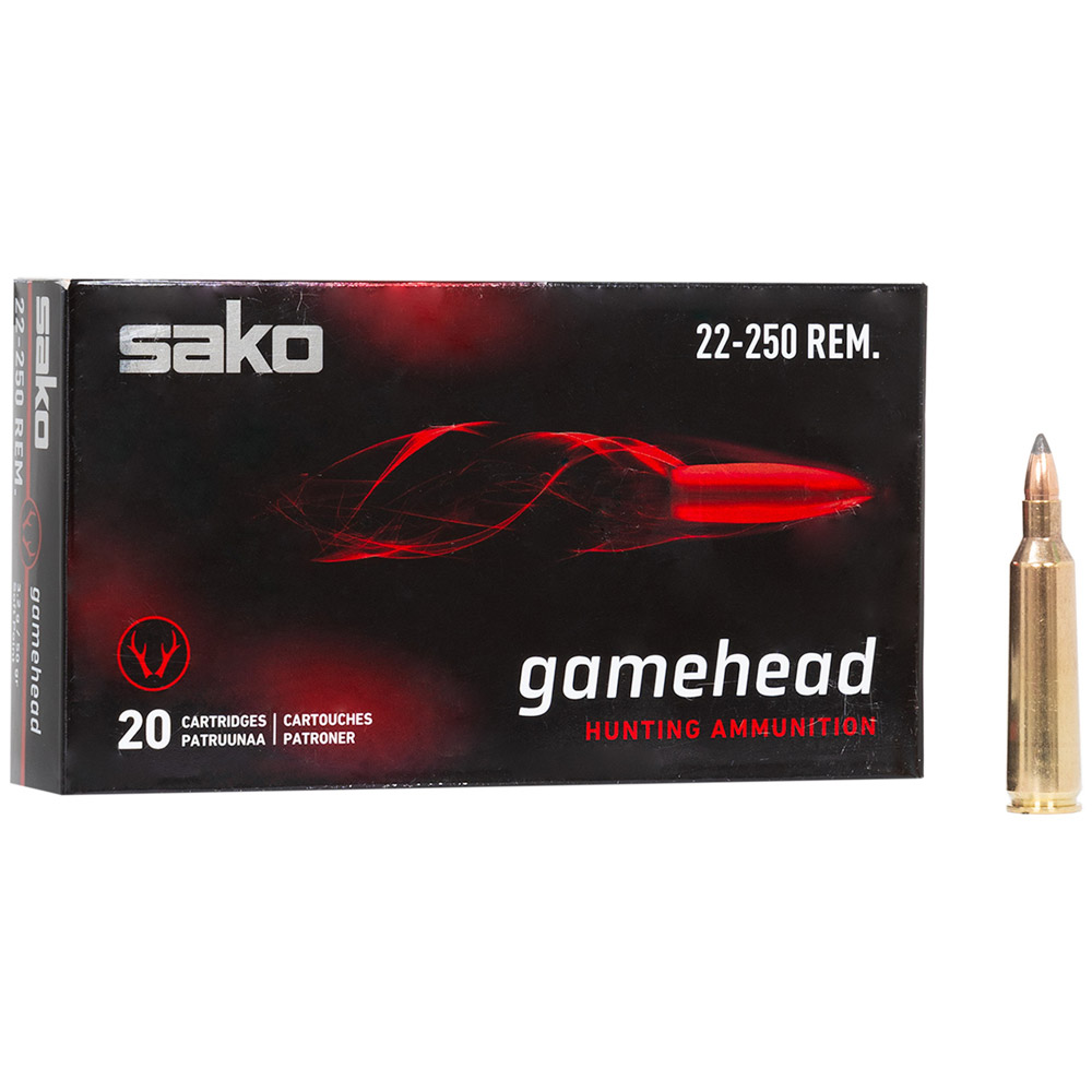 Says 22-250 Remington, Gamehead 50 gr