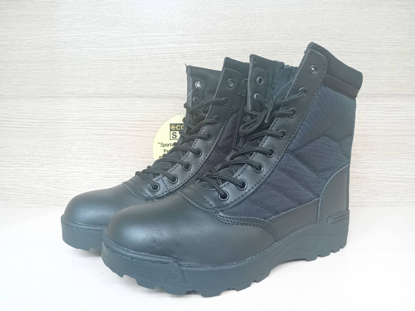 Combat Tactical Boots, wood. QYS21, black