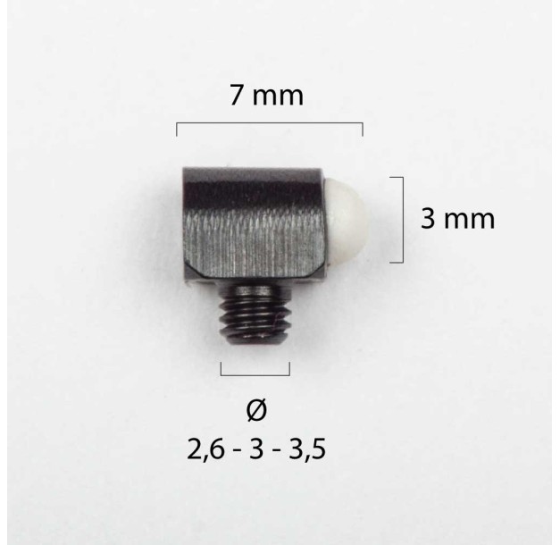 White replaceable front sight-2.6/3/3.5 mm