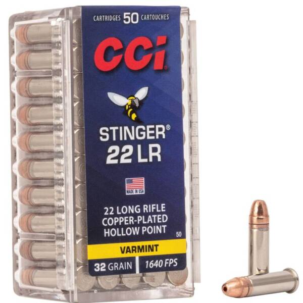 CCI 22 Long Rifle, Stinger, 32 gr