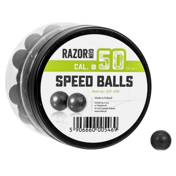 Гумени Топчета RazorGun Speed Balls за Травматичен Пистолет cal. 50, 50 бр