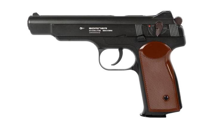 Въздушен Пистолет Borner mod. APS, Blowback, 3J, cal. 4.5 mm BBs