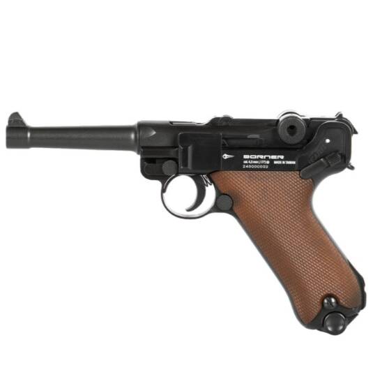 Pistol cu ​​aer comprimat Borner mod. P08, Blowback, cal. 4.5mmBB-uri