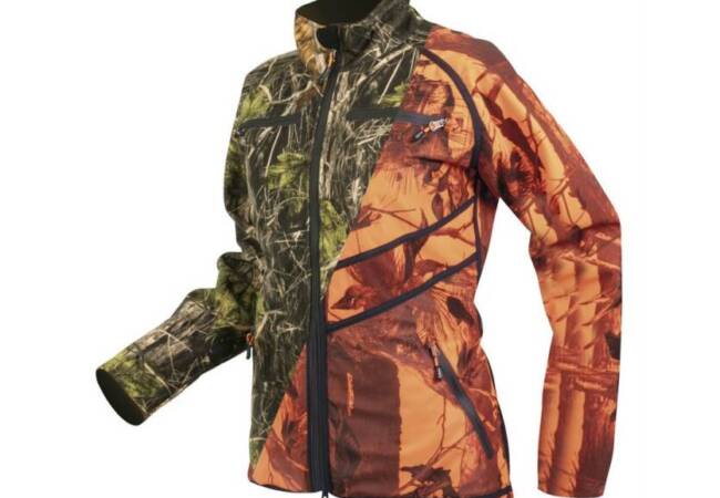 Дамско двулицево яке за лов Hart Sosbun 2D camo/blaze