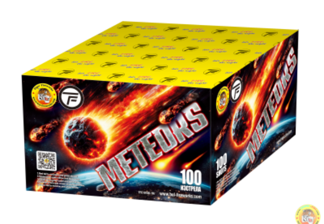 Пиробатерия Meteors, 100 изстрела